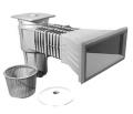 Skimmer ASTRAL 445 x 230 mm sa poklopcem na clip otvaranje - produženi